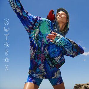 Camilla Moon Dance Hoody With Pockets Oversized XS b165